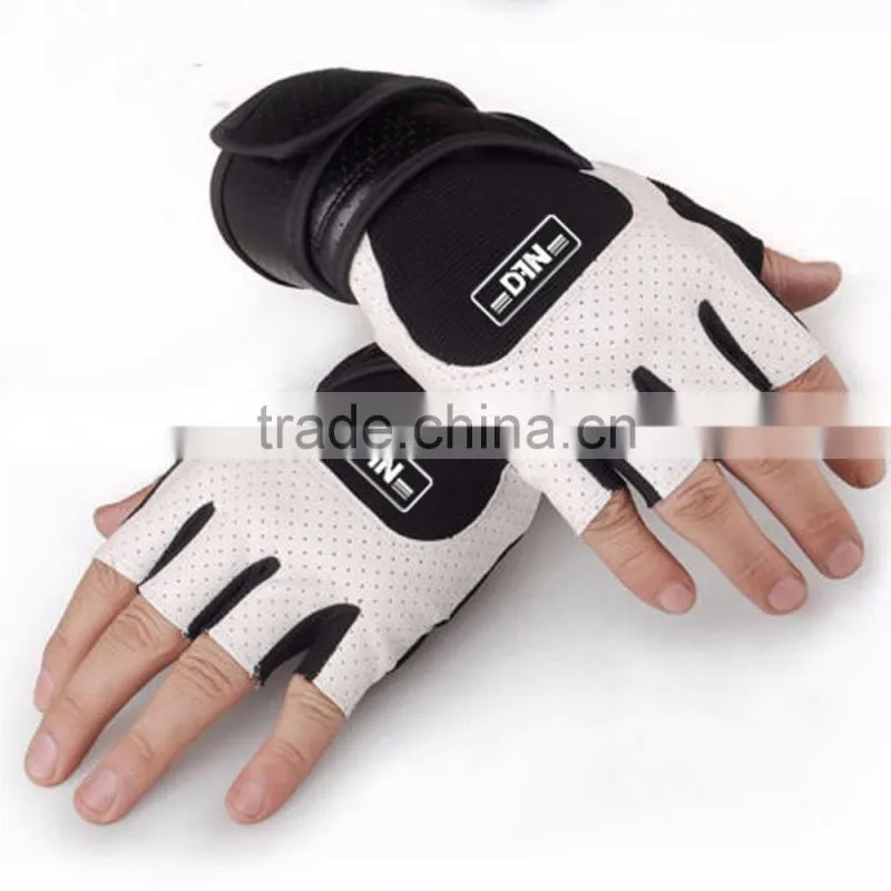 Professional Custom Weight Lifting Gloves with Embroidery Silicon Printing