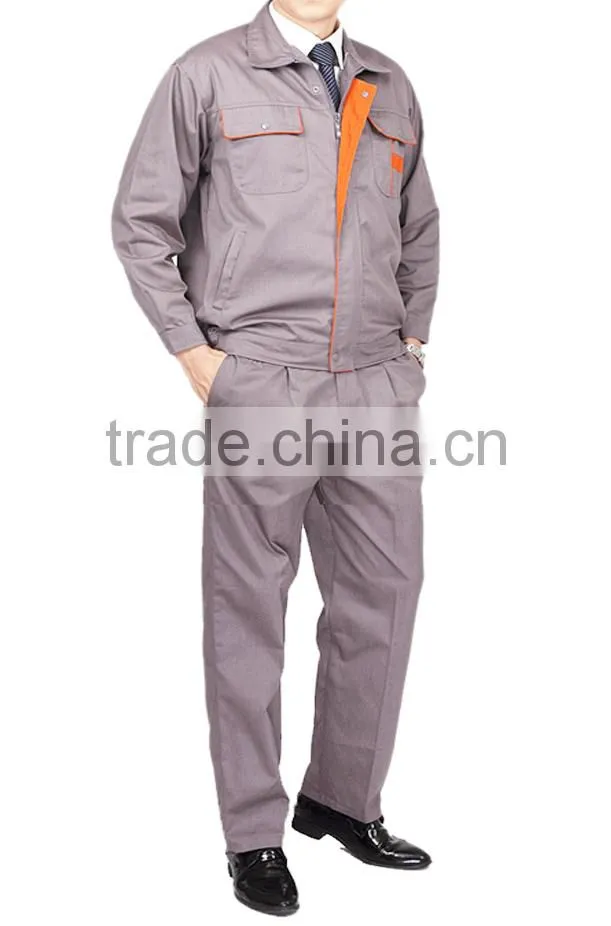 2017 OEM wholesale unisex garage overall uniforms workwear