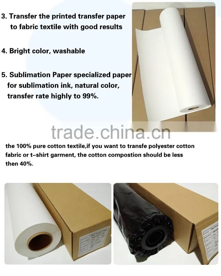 heat transfer printing paper for leather