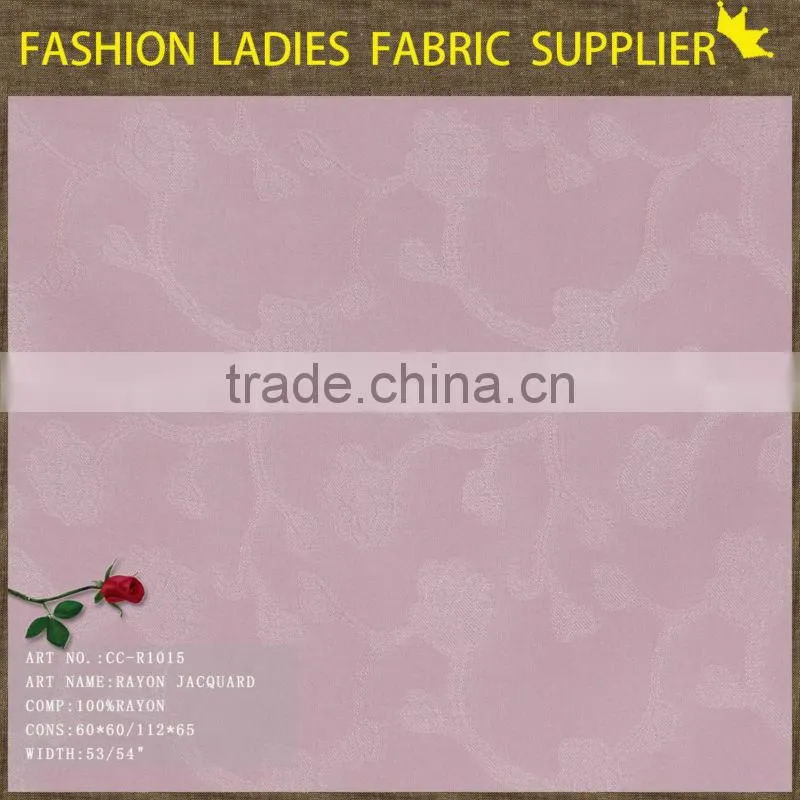 new pattern 100 pure rayon challie dobby fabric for suit and pants solid rayon fabric silk jacquard fabric