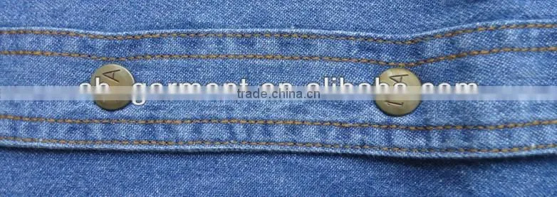 mens blue denimshirt with two chest pocket