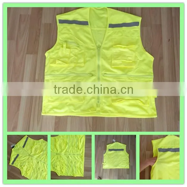 KINGLONG 2014 Hot Selling Wuhan Workwear Factory Multi Pockets Vest