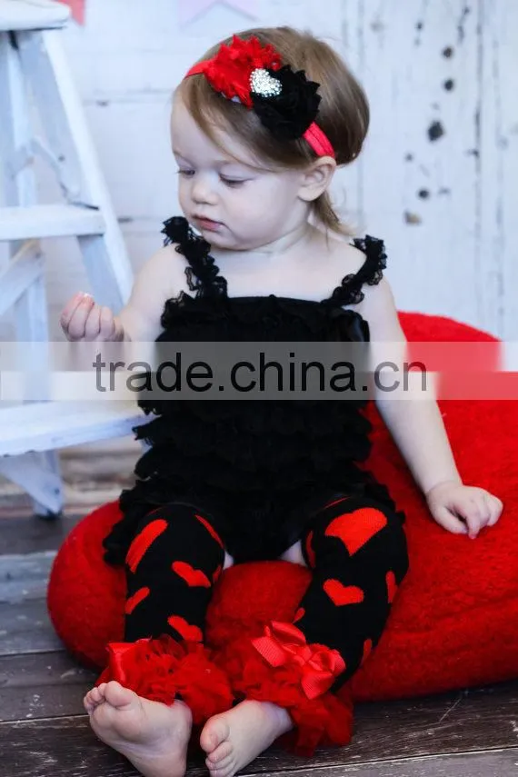 wholesale red legging football pattern 100% cotton baby leg warmers