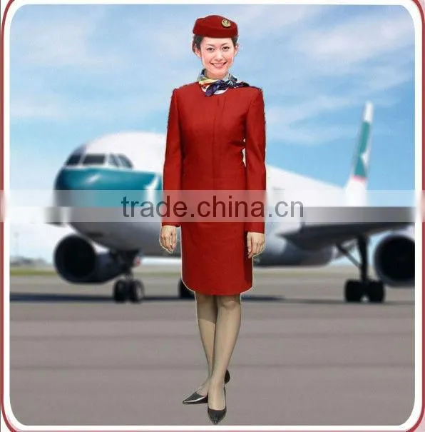 fashion airline stewardess uniform for women/men