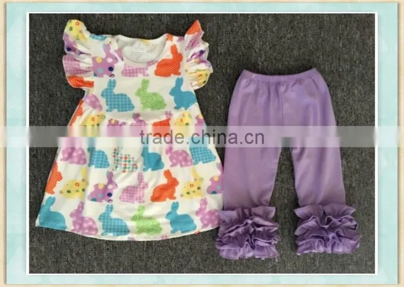 2017factory wholesale hot sale girl's back to school summer clothing