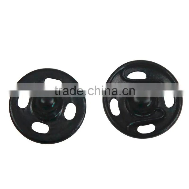 D&D Black 20pcs/lot 7mm/8mm/10mm/12mm Small Metal Snap Fasteners Press Button Sewing Accessory
