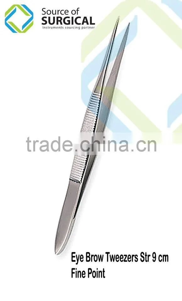 Metal eyebrows Lady's Eyebrow Tweezers Str 12 cm