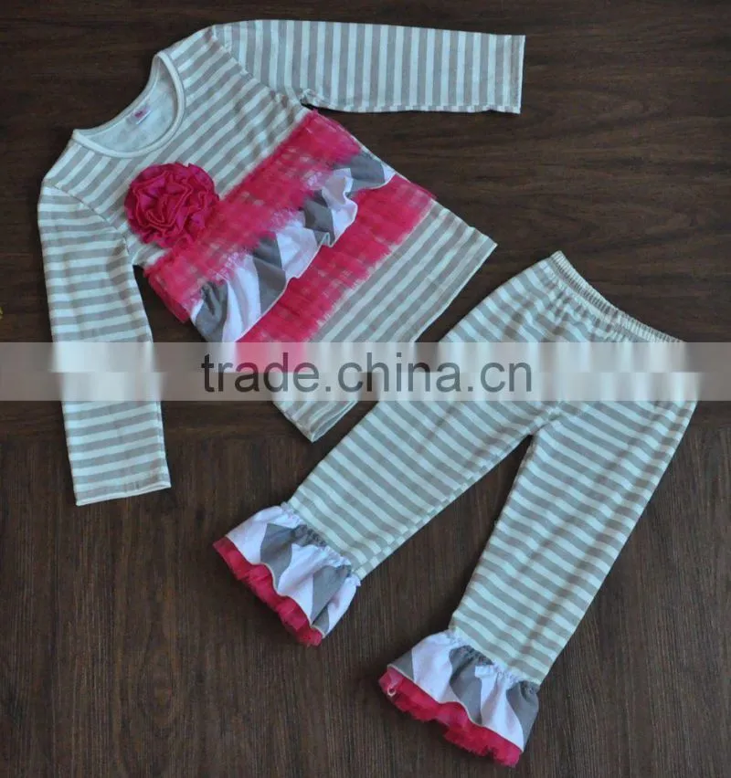 red and white wave stripe outfits baby girls romper sets sleeveless summer bow clothes