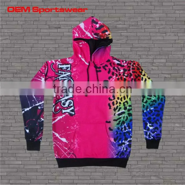 Fleece fabric custom no branded plain hoodies