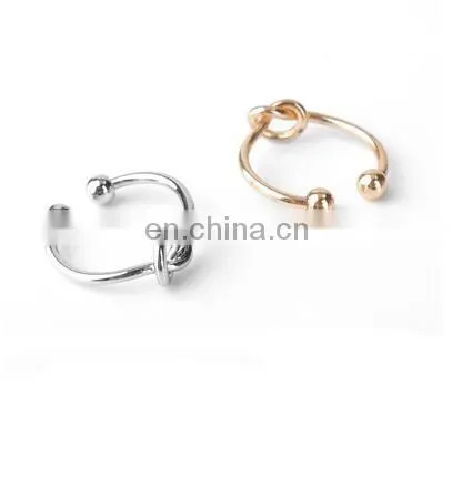 Double Ball Knuckle Midi Open Pinkie Adjustable Ring