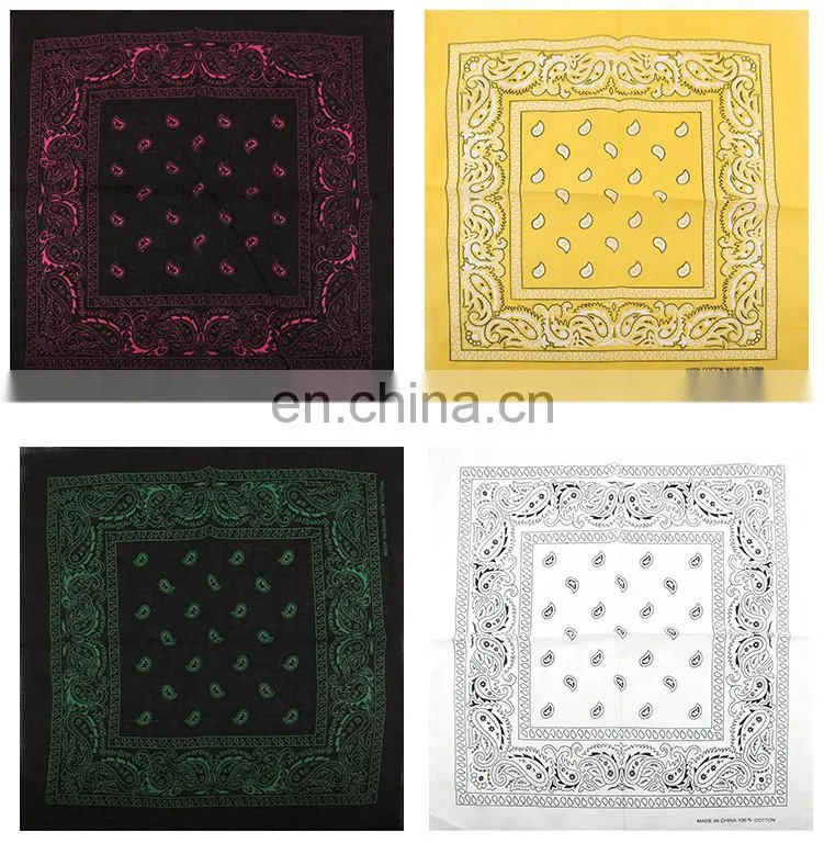22 Colors Available Men and Women Cotton Cheap Cycling Bandana