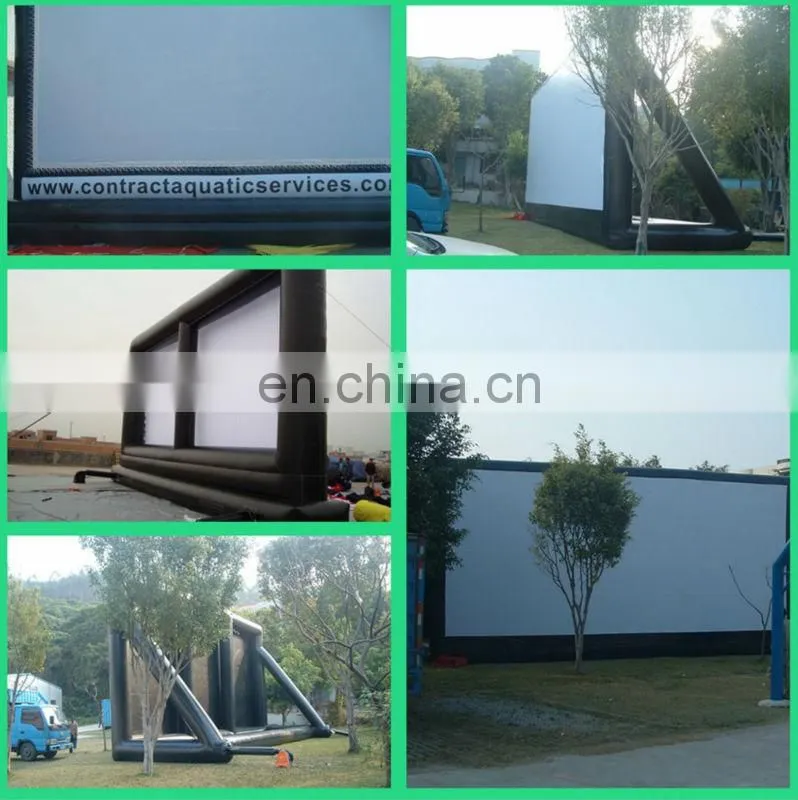 Heat sealed Inflatable Screen , White advertising Inflatable Screen for sale