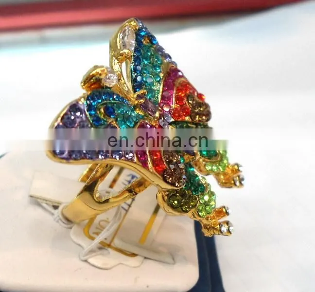 2014 fashion butterfly rings,butterfly wedding gift