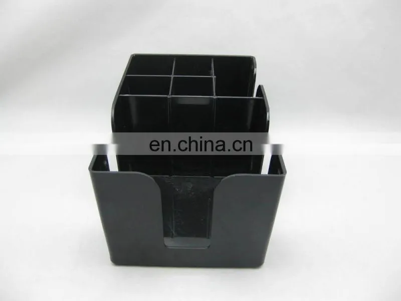 Plastic PS decorative bar caddy napkin straw holder with custom CMYK full color printing