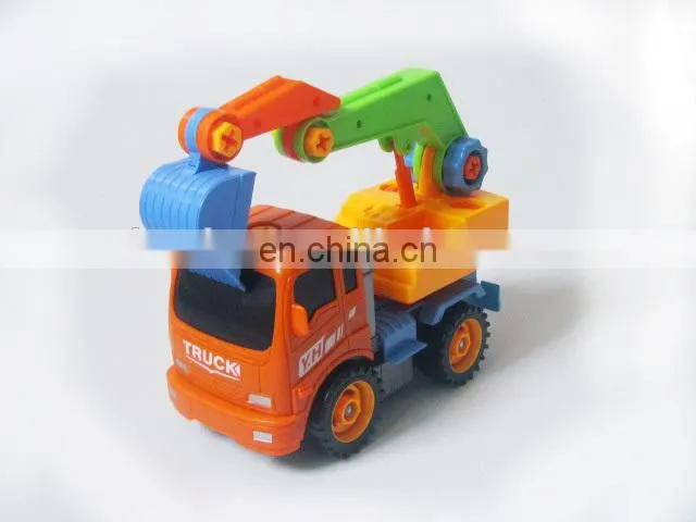 Popular Kids DIY Toy Removable truck excavators Toy With Repair Kit