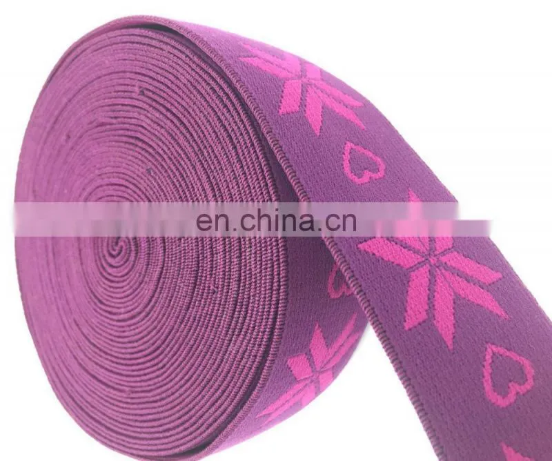 Elastic Webbing With Jaquard