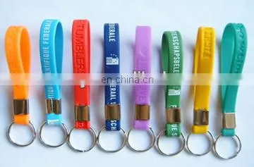 the Cheapest custom silicone band key ring