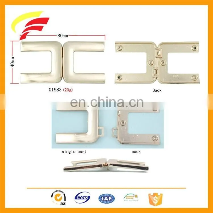 zinc alloy metal double C belt buckle for ladies' elastic belt