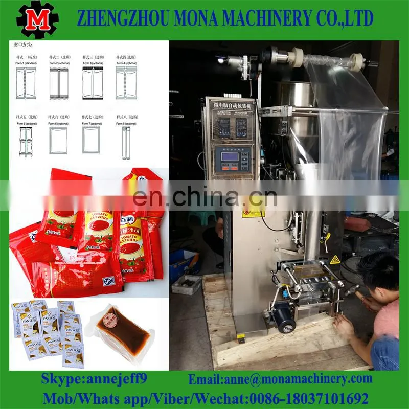 New Product Automatic honey Ketchup Pouch packaging Machine Tomato Chili Sauce Packing Machine price