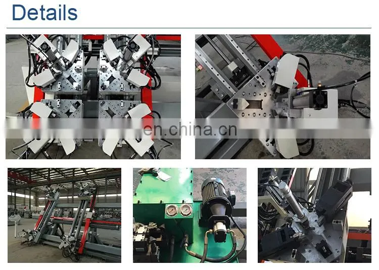 Factory Supply Four head Corner Combining Machine aluminium doors window manufacturing machine