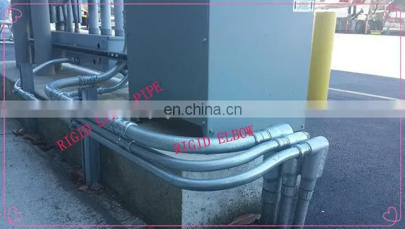 Lower Life-cycle cost normal trade size 30 degree rigid conduit elbows welded tubing pipe bends with UL listed