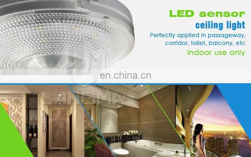 Langma 7W LED PIR Sensor Ceiling Light/PIR+Light Sensor LED Light,LED PIR sensor&LUX control ceiling lamp