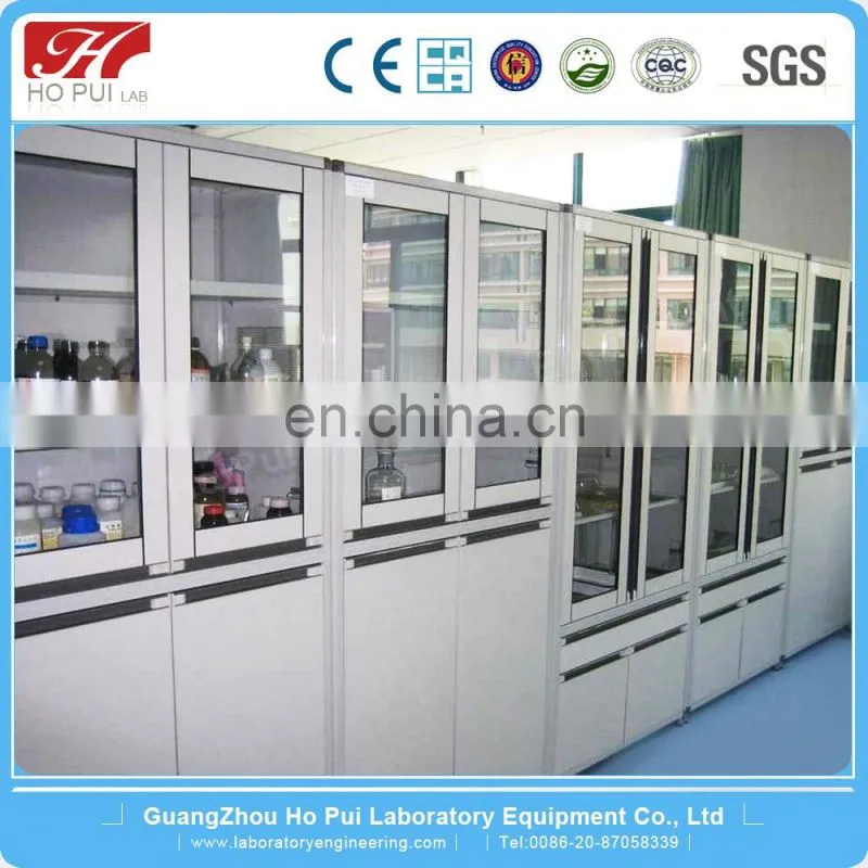 Ho Pui CE certificate lab furniture stainless steel reagent storage cabinet