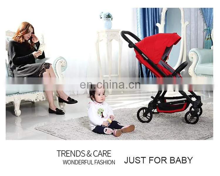 Baby Stroller Lightweight Folding Portable Four Wheel Shock Drive Baby Stroller