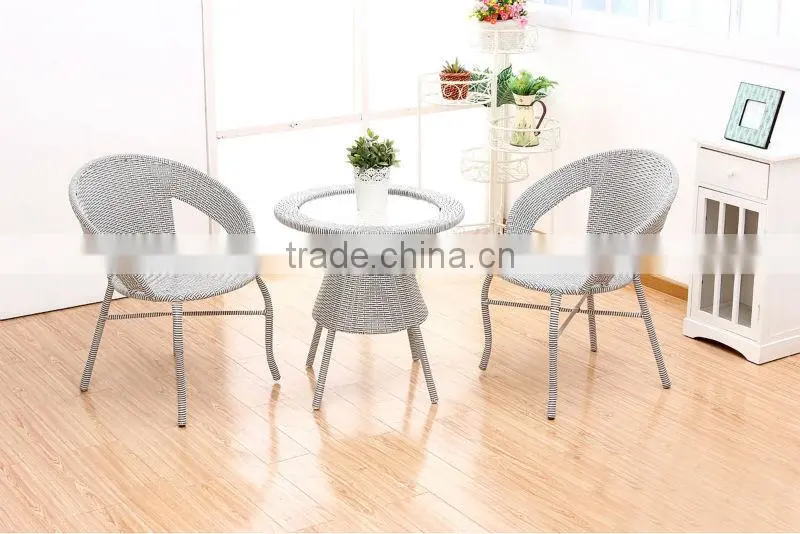 hot sale buffet rattan patio garden furniture with leisure armchairs