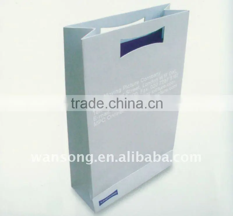 2015 custom elegant famous brand paper bag printing, shopping bag paper