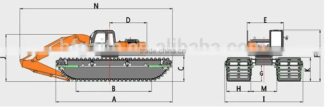 Reliable manufacturer of GET240P-Amphibious excavator supplier in Hefei Anhui