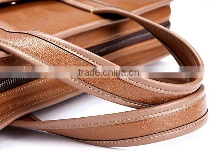 fancy real leather business computer bag