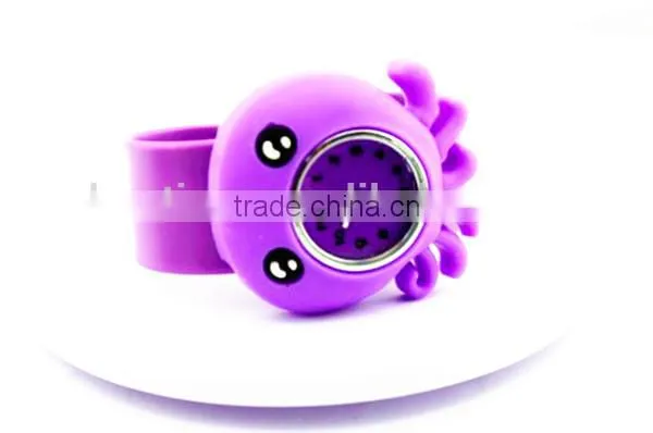kids slap digital watches cartoon Octopus design slap watch alibaba china supplier