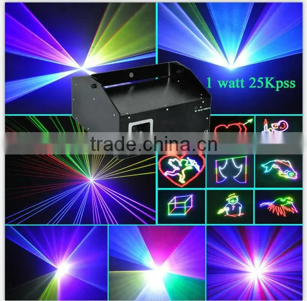 1W RGB Animation Laser Light DJ Stage Lighting High Power Led Cartoon Laser Light