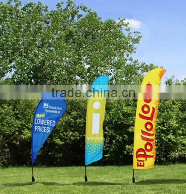 Beach flag bases Teardrop banner flag guangzhou