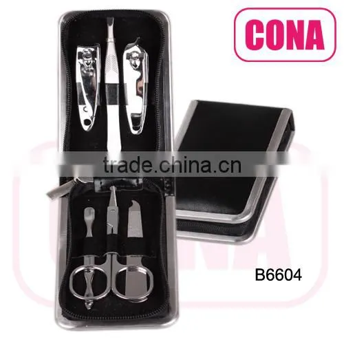 5pcs manicure set in a metal frame bag