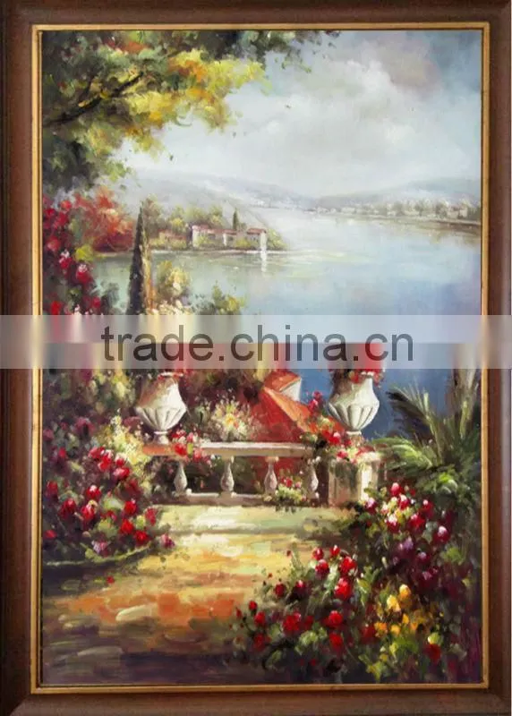 Mediterranean landscape oil paintings YZ-7 high quality home decor Great artwork