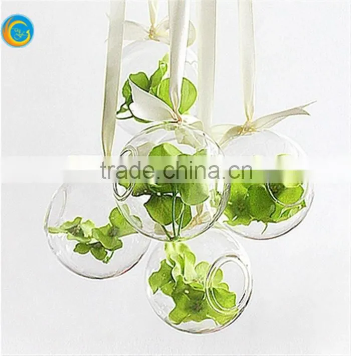 clear hanging glass candle holder for home decor coffee office