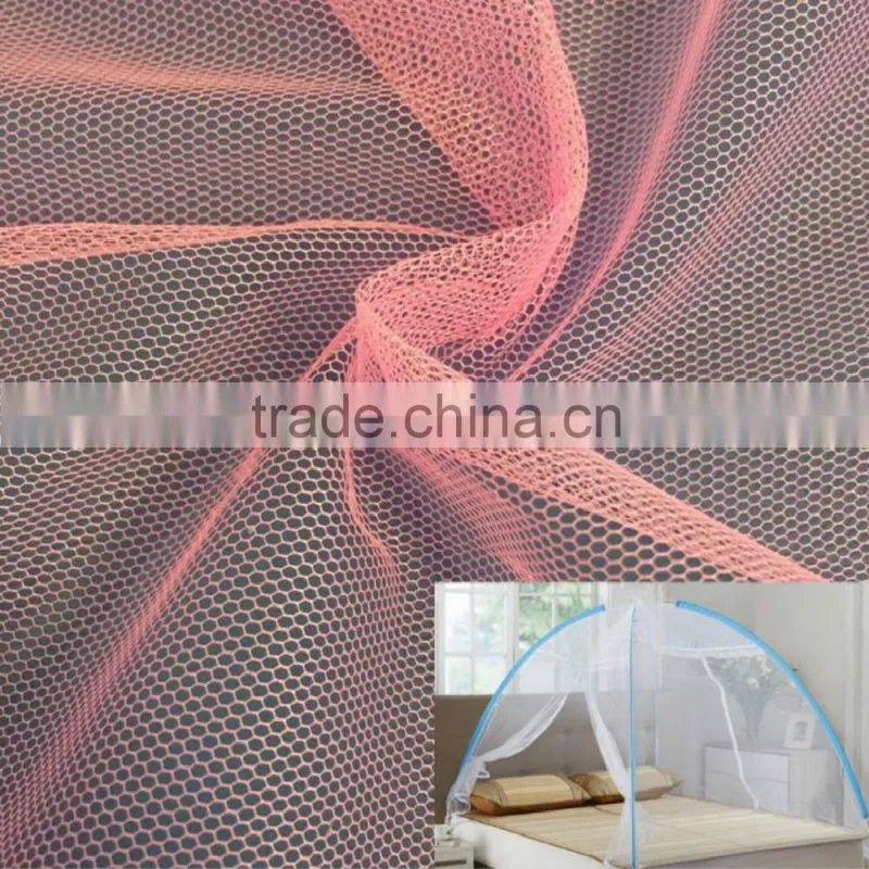 2016 hot sale fashion dyed polyester mosquito mesh fabric