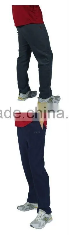 Casual warm 100% cotton long pants for men