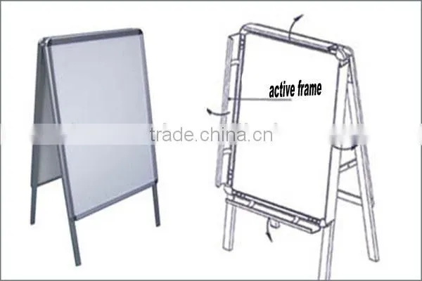 Aluminum Poster Stand,Double Sided Floor Standing Poster Frame