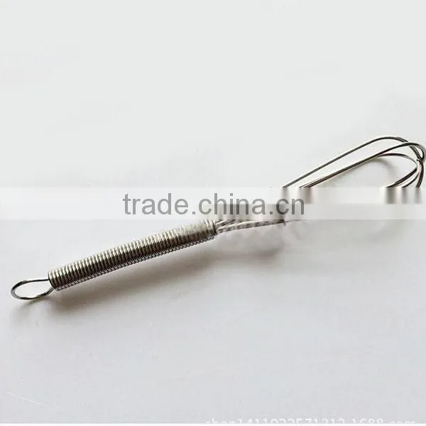 New 2015 creative Stainless Steel Spring Whisk mini egg whisk for Mixing, Blending and Beating