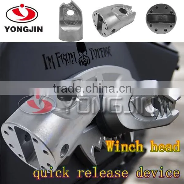 Factory promote top quality quick remove head winch device for Jeep wrangler SUV ATV offroad vehicals