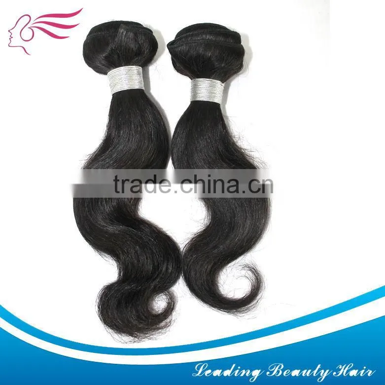 Human Remy hair machine made hair weft