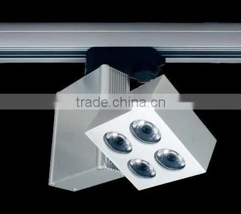 4X1W led manufacturer adjustable LED spotlight for three-phase busbars