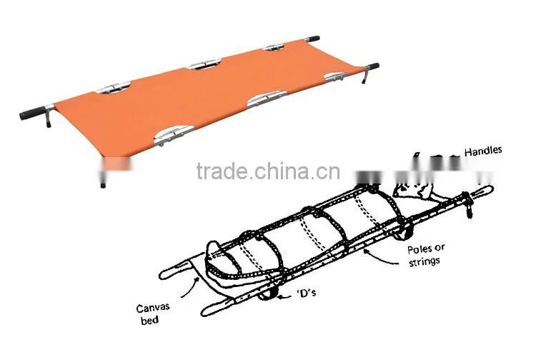 aluminum paramedic folding stretcher