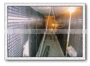 High way base material fiberglass geogrid