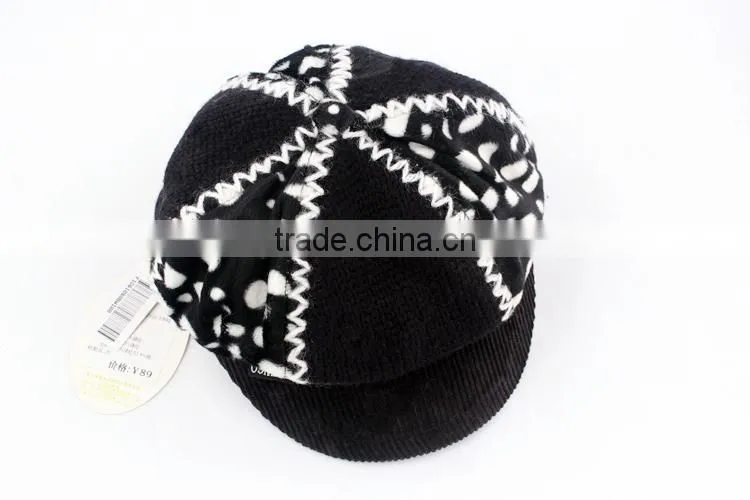 High Discount Children Brand Winter Hats Girl Lint Peaked Caps