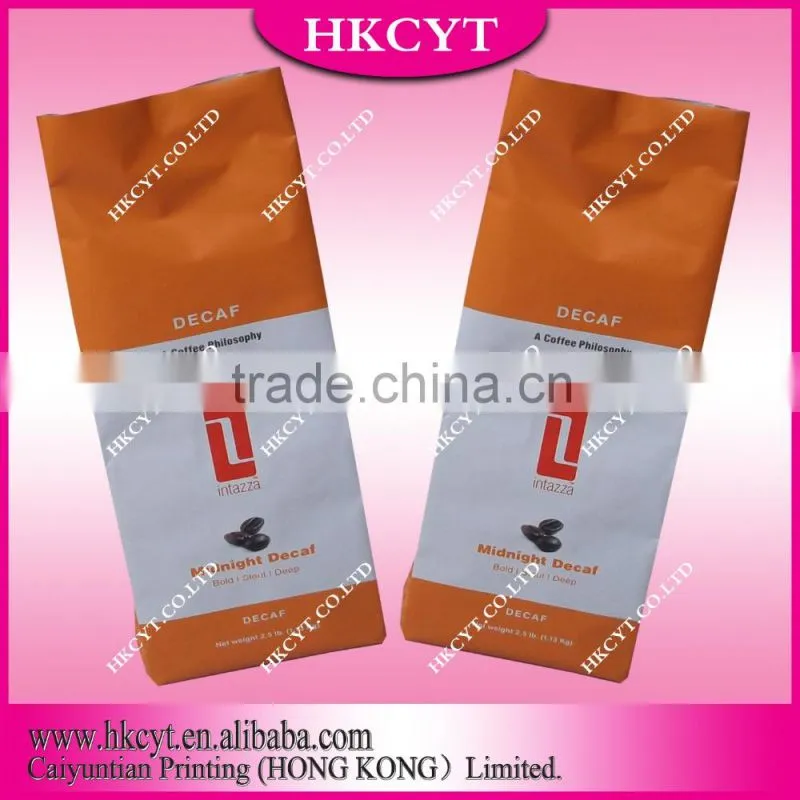 custom printing aluminum foil coffee bag