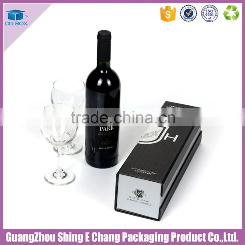 2016 new design paper cardboard folding wine gift boxes